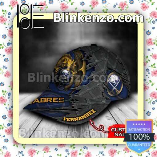 Buffalo Sabres Dragon Crack 3D NHL Classic Hat Caps Gift For Men b