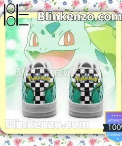 Bulbasaur Checkerboard Pokemon Nike Air Force Sneakers b