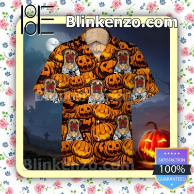 Bullmastiff Pumpkin Halloween Collar Shirt