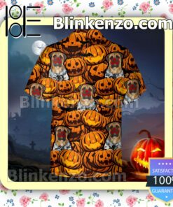 Bullmastiff Pumpkin Halloween Collar Shirt a