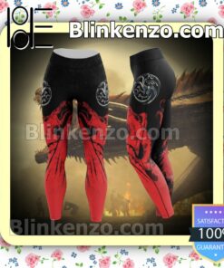 Burn Them All Black And Red Workout Leggings a