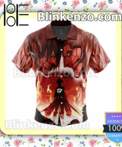 Burning Attack on Titan Summer Beach Vacation Shirt