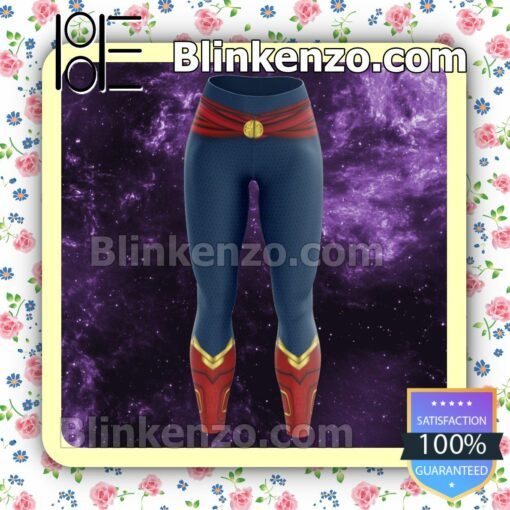 Carol Danvers Captain Marvel Workout Leggings a