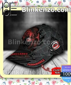 Carolina Hurricanes Dragon Crack 3D NHL Classic Hat Caps Gift For Men b