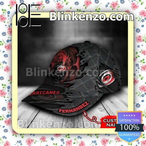 Carolina Hurricanes Dragon Crack 3D NHL Classic Hat Caps Gift For Men b