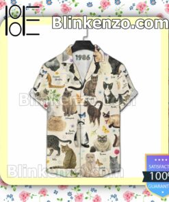 Cat Breeds Men Shirt b