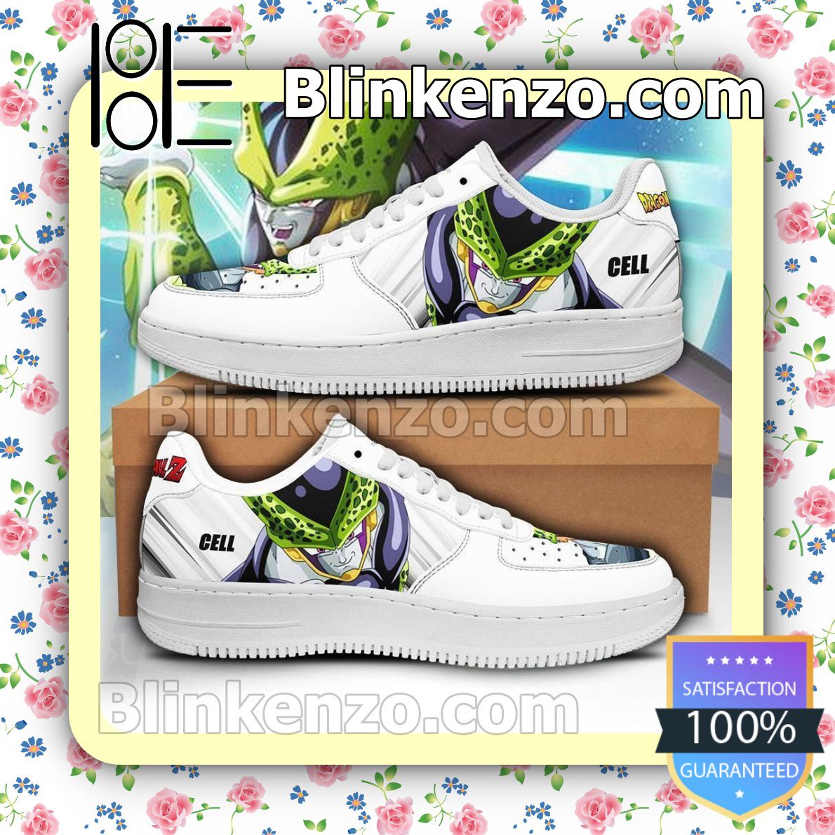 Hot Cell Dragon Ball Z Anime Nike Air Force Sneakers