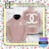 Chanel Luxury Brand Name Logo Print On Back Pink Custom Womens Hoodie