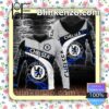 Chelsea Football Club Blue Lightning Custom Womens Hoodie
