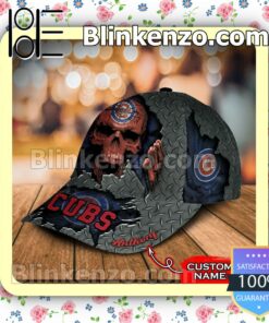 Chicago Cubs Skull MLB Classic Hat Caps Gift For Men b