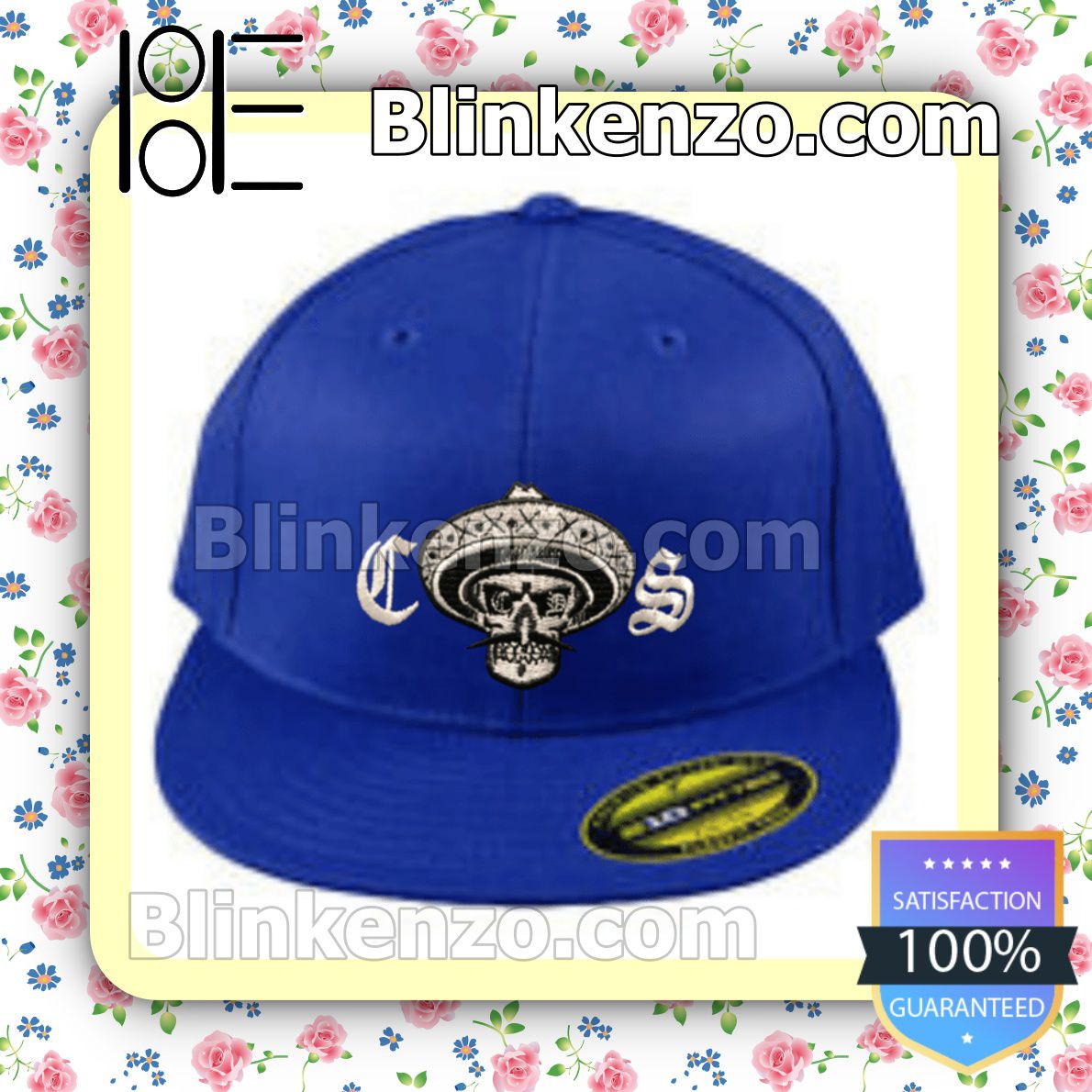 Chicano Style Blue Baseball Caps Gift For Boyfriend