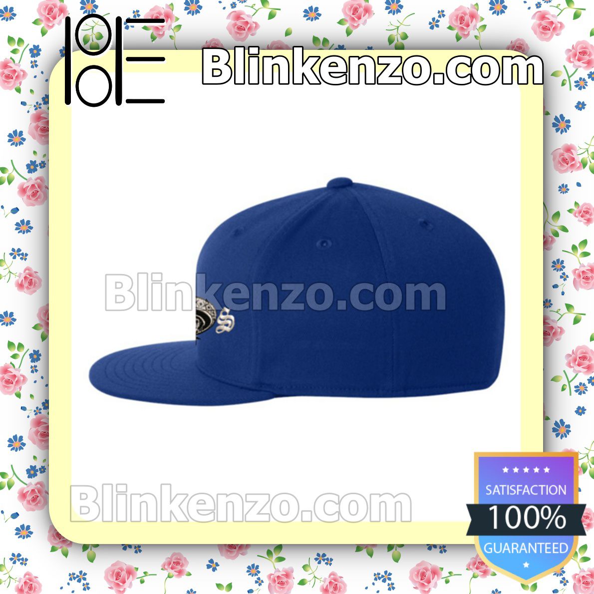 Popular Chicano Style Blue Baseball Caps Gift For Boyfriend