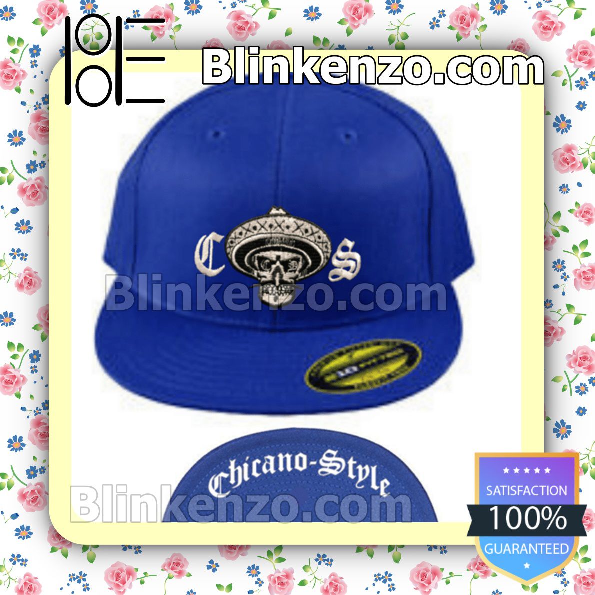 Review Chicano Style Blue Baseball Caps Gift For Boyfriend