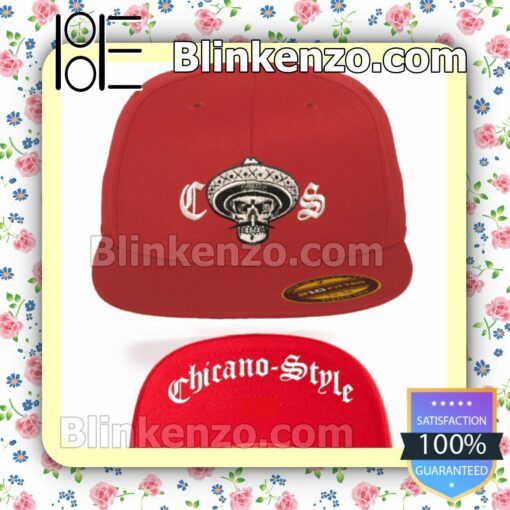 Chicano Style Red Baseball Caps Gift For Boyfriend