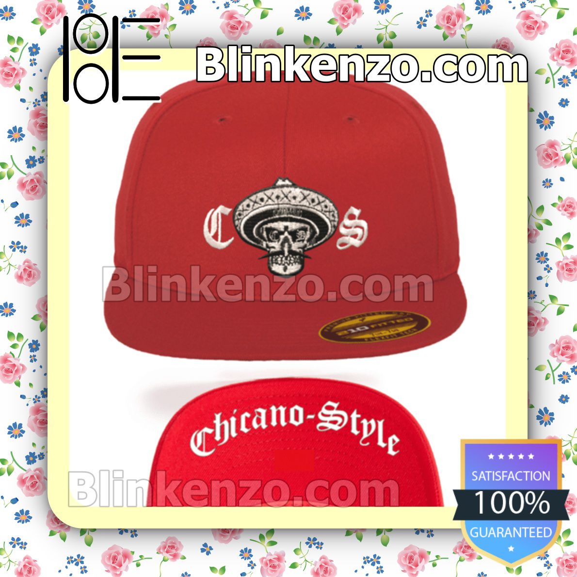 Best Shop Chicano Style Red Baseball Caps Gift For Boyfriend