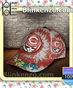 Cincinnati Reds & Grateful Dead Band MLB Classic Hat Caps Gift For Men b