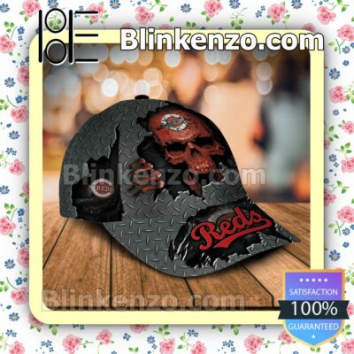 Cincinnati Reds Skull MLB Classic Hat Caps Gift For Men a