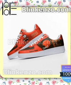Cleveland Browns Mascot Logo NFL Football Nike Air Force Sneakers b