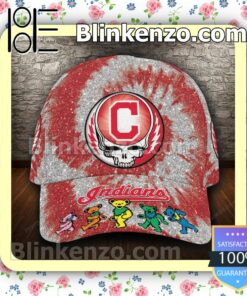 Cleveland Indians & Grateful Dead Band MLB Classic Hat Caps Gift For Men
