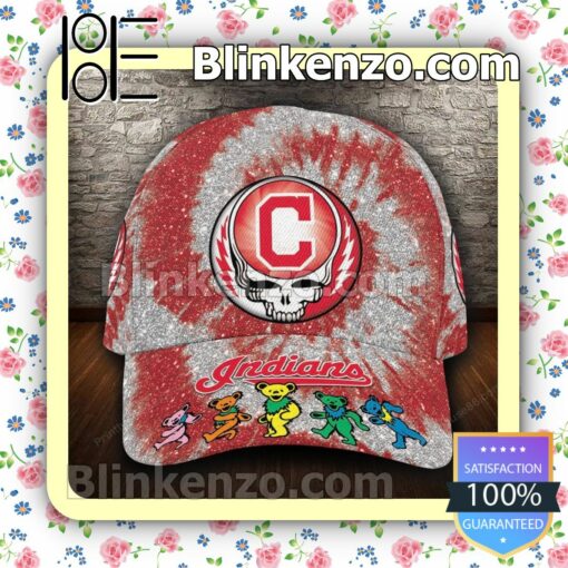 Cleveland Indians & Grateful Dead Band MLB Classic Hat Caps Gift For Men