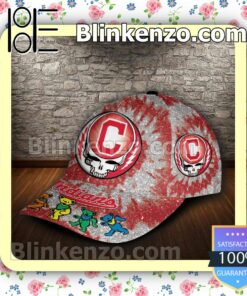 Cleveland Indians & Grateful Dead Band MLB Classic Hat Caps Gift For Men b