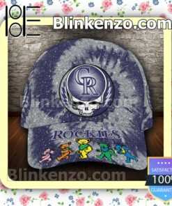 Colorado Rockies & Grateful Dead Band MLB Classic Hat Caps Gift For Men