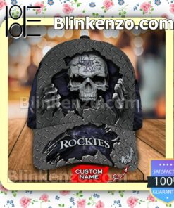 Colorado Rockies Skull MLB Classic Hat Caps Gift For Men