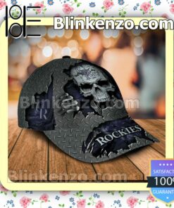 Colorado Rockies Skull MLB Classic Hat Caps Gift For Men a