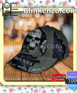 Colorado Rockies Skull MLB Classic Hat Caps Gift For Men b