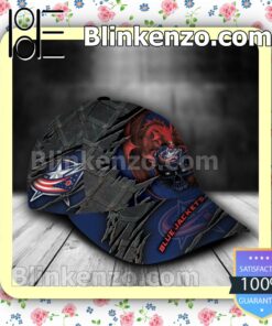 Columbus Blue Jackets Dragon Crack 3D NHL Classic Hat Caps Gift For Men a