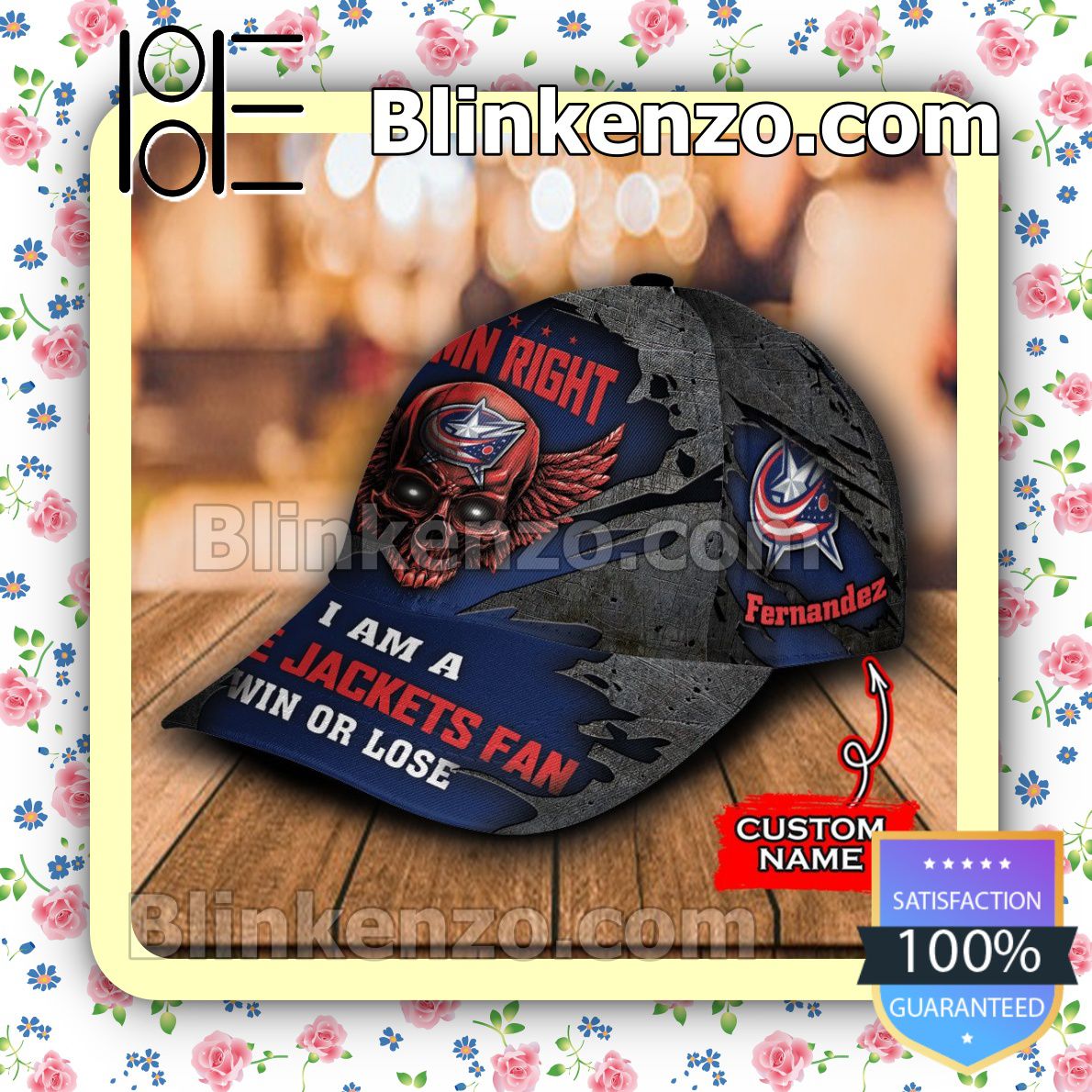 Amazon Columbus Blue Jackets Skull Damn Right I Am A Fan Win Or Lose NHL Classic Hat Caps Gift For Men