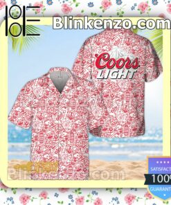 Coors Light Doodle Art Beach Shirts