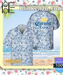Corona Extra Doodle Art Beach Shirts