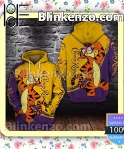 Crown Royal Tiger Purple And Yellow Custom Womens Hoodie