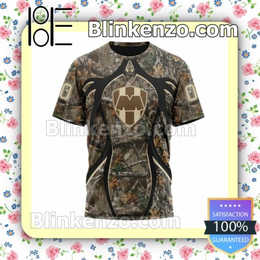 Customized LIGA MX C.F. Monterrey Hunting Camo Long Sleeve Unisex Tee Shirts y