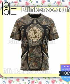 Customized LIGA MX Club América Hunting Camo Long Sleeve Unisex Tee Shirts y