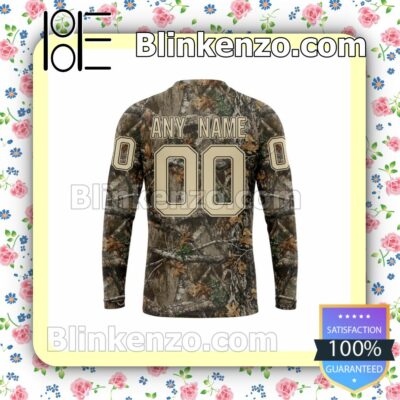 Customized LIGA MX Club Necaxa Hunting Camo Long Sleeve Unisex Tee Shirts x