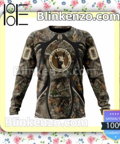 Customized LIGA MX Club Tijuana Hunting Camo Long Sleeve Unisex Tee Shirts c