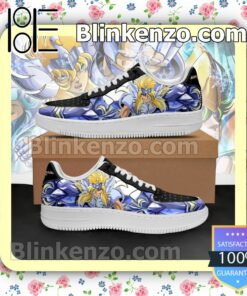 Cygnus Hyoga Uniform Saint Seiya Anime Nike Air Force Sneakers