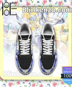 Cygnus Hyoga Uniform Saint Seiya Anime Nike Air Force Sneakers a