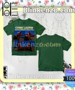 Cyndi Lauper Girls Just Want To Have Fun Album Cover Short Sleeve Tee