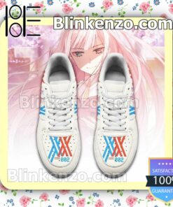 Darling In The Franxx Code 002 Zero Two Anime Nike Air Force Sneakers a