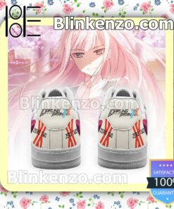 Darling In The Franxx Code 002 Zero Two Anime Nike Air Force Sneakers b