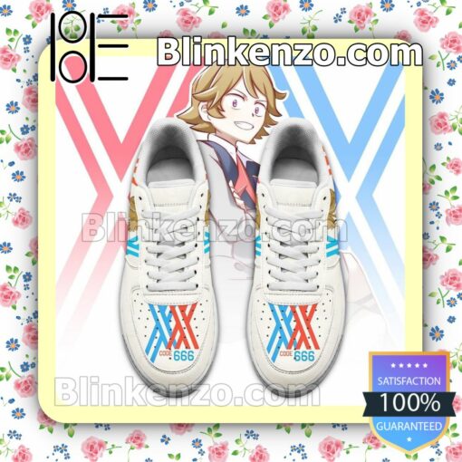 Darling In The Franxx Code 666 Zorome Anime Nike Air Force Sneakers a