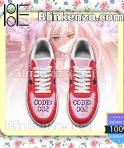 Darling In The Franxx Zero Two Anime Nike Air Force Sneakers a