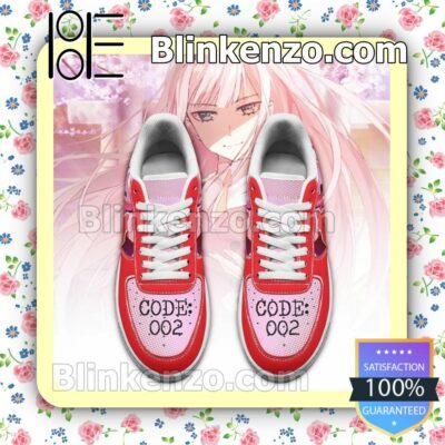 Darling In The Franxx Zero Two Anime Nike Air Force Sneakers a
