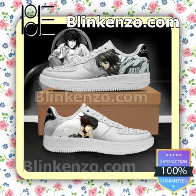 Death Note L Lawliet Anime Nike Air Force Sneakers