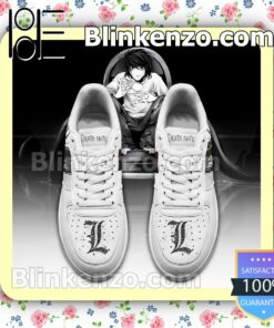 Death Note L Lawliet Anime Nike Air Force Sneakers a