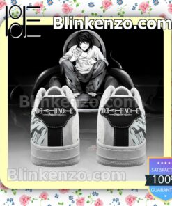 Death Note L Lawliet Anime Nike Air Force Sneakers b