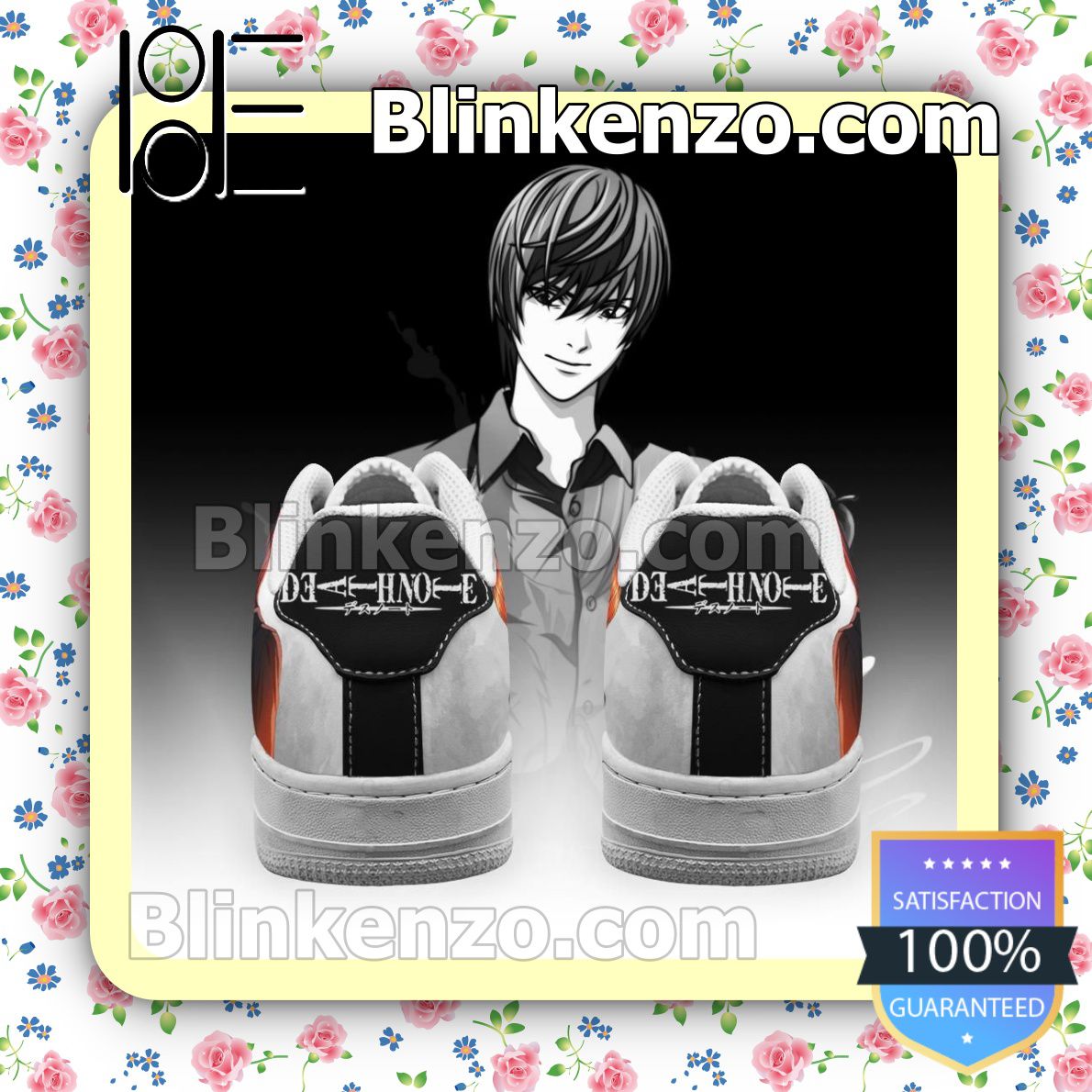Nice Death Note Light Yagami Anime Nike Air Force Sneakers